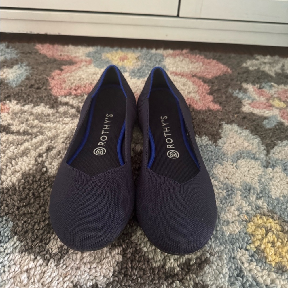 Rothy's Navy Blue Women's Slip-On Flats